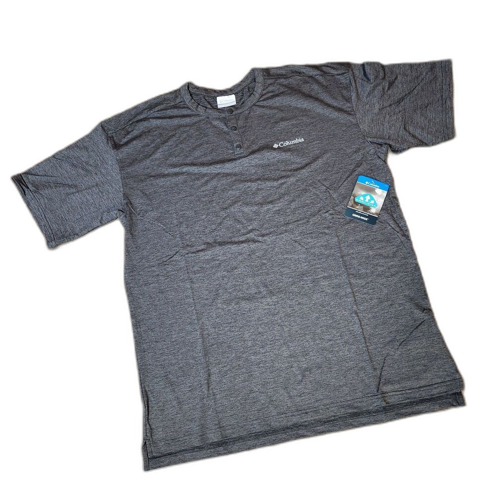 Columbia Coral Ridge Tee Men’s Medium Gray Performance Shirt